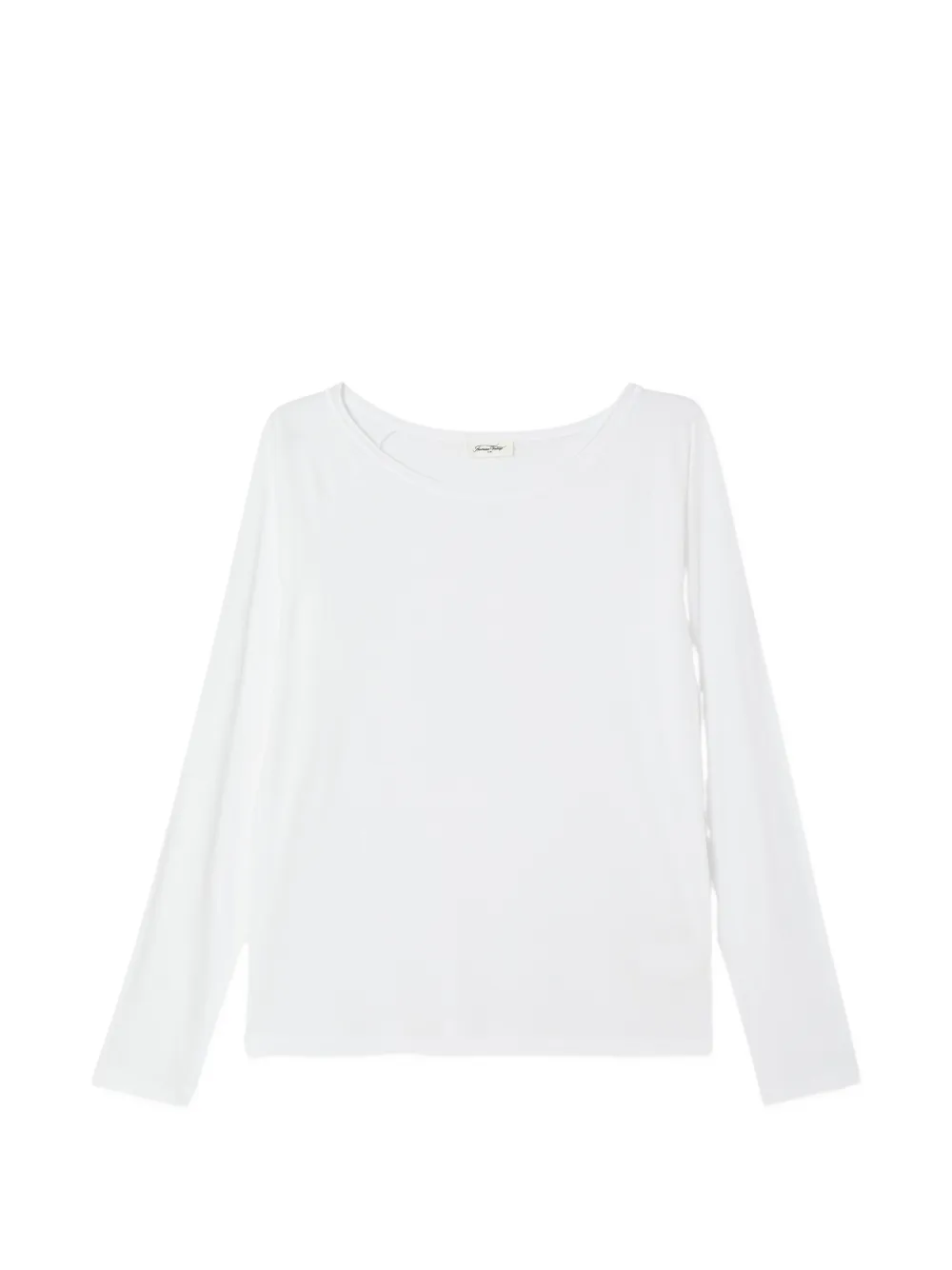 American Vintage Laloom T-shirt met boothals Wit