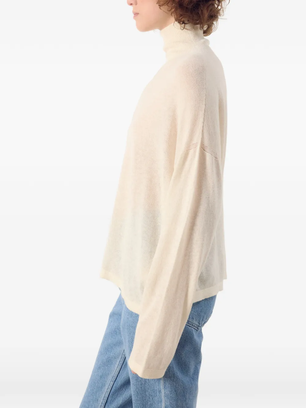 American Vintage Toima mock-neck sweater Beige