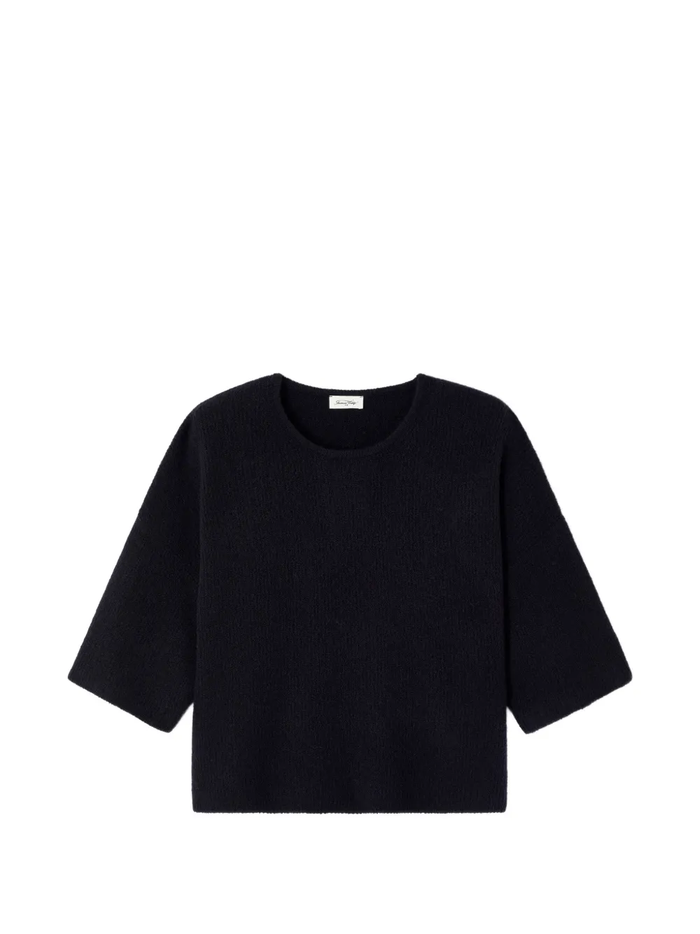 American Vintage Damsville ribbed-knit sweater Blauw