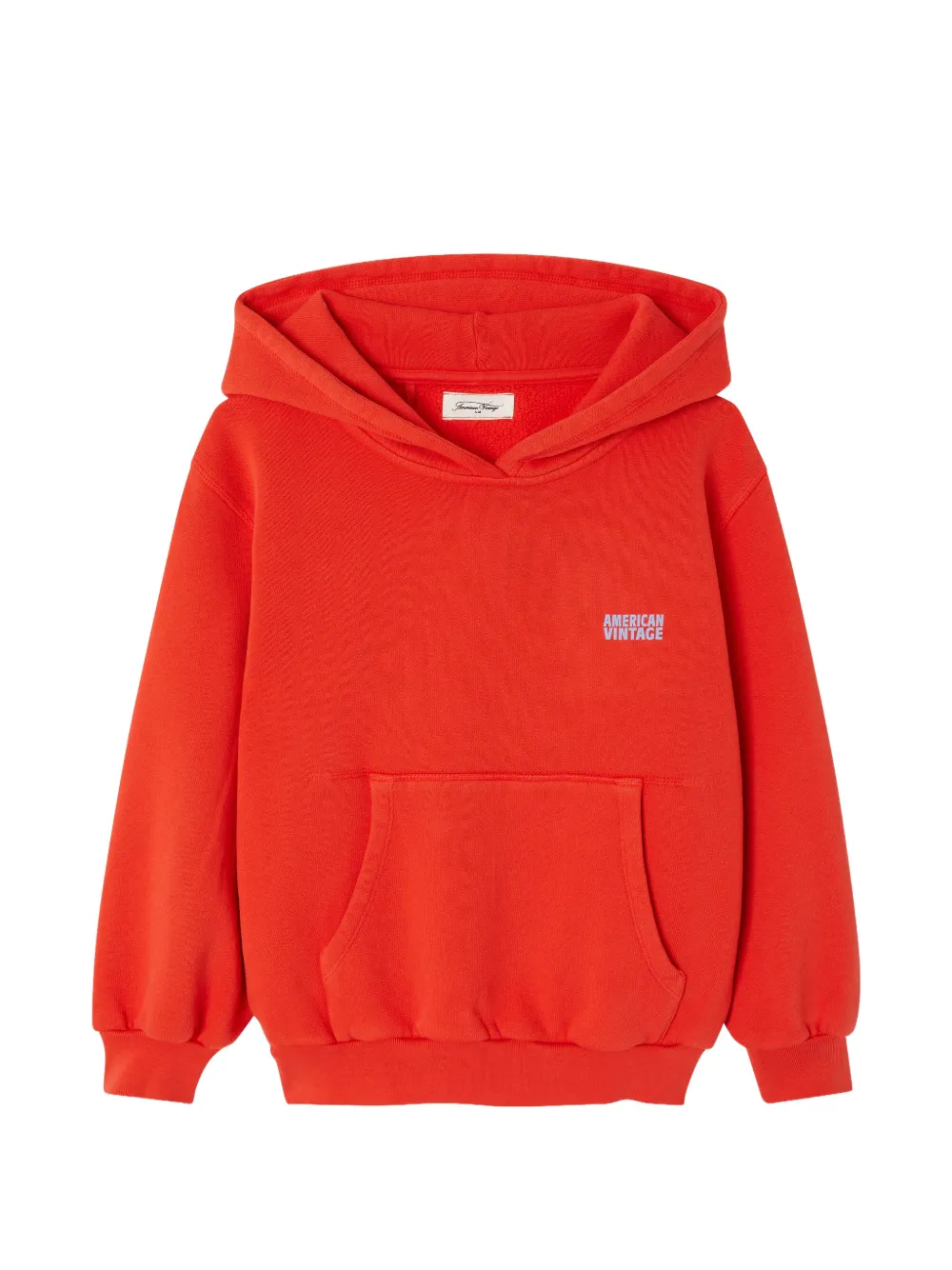 American Vintage Kids Izubird logo-print hoodie - Rosso