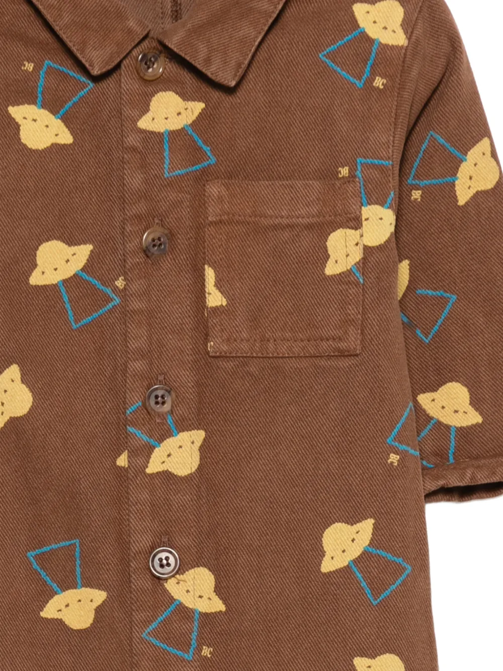 Bobo Choses Romper met ufo-print Bruin