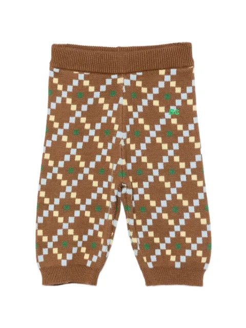 Bobo Choses argyle-knit trousers