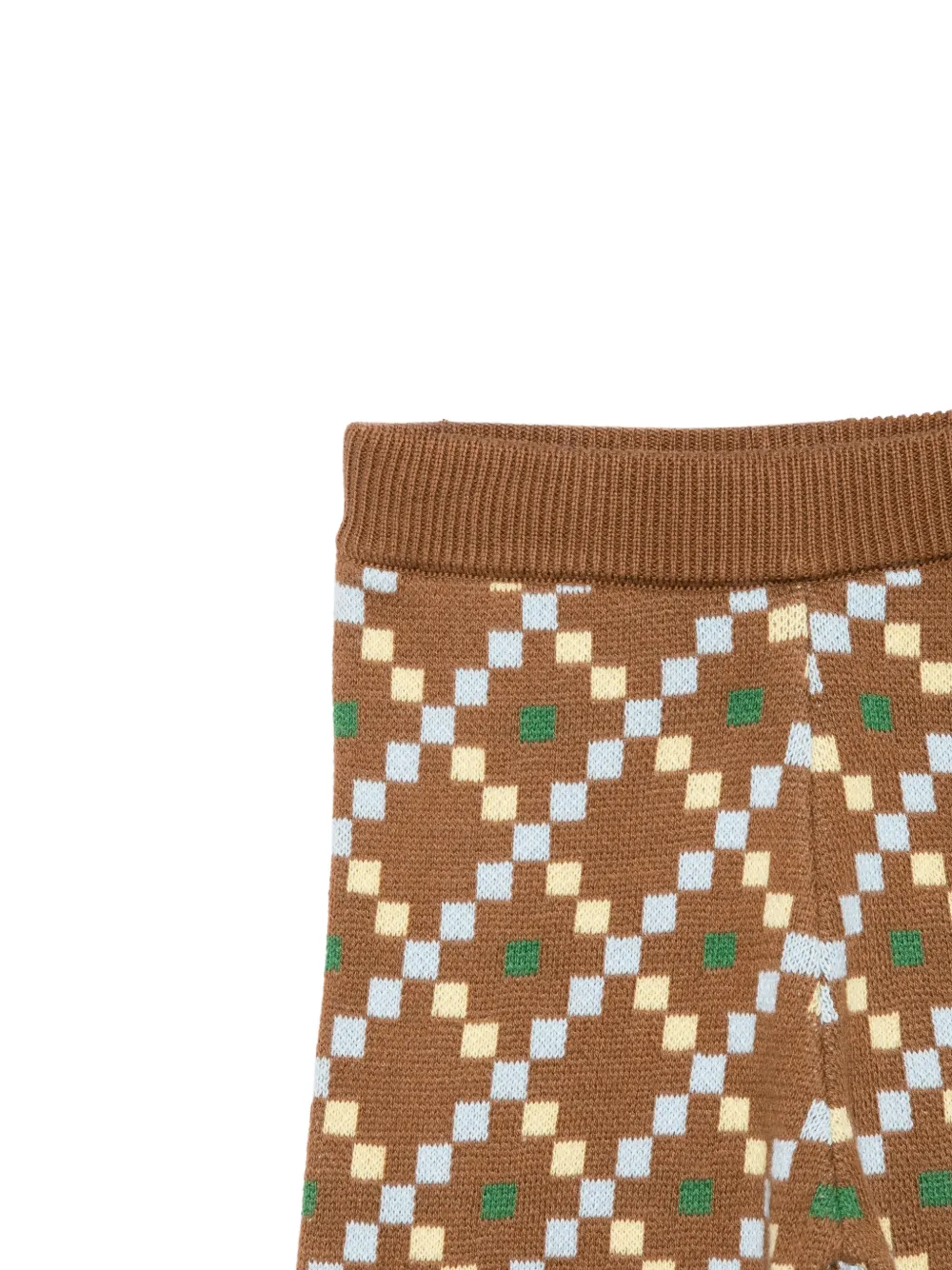 Bobo Choses Gebreide broek met argyle-patroon Bruin