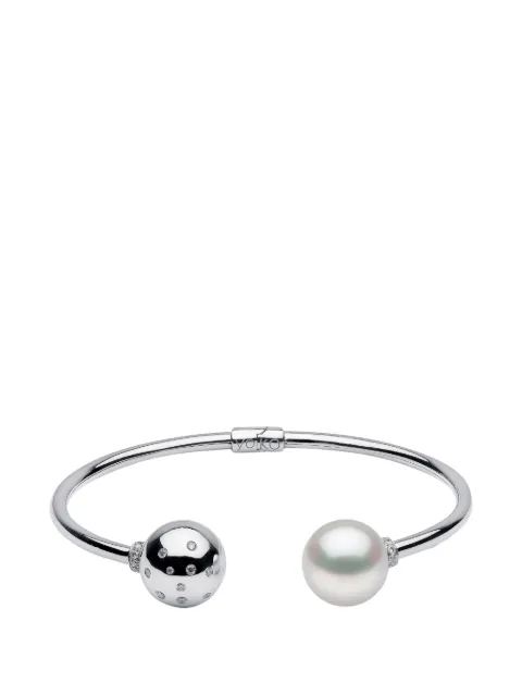 Yoko London Duet South Sea pearl and diamond bangle