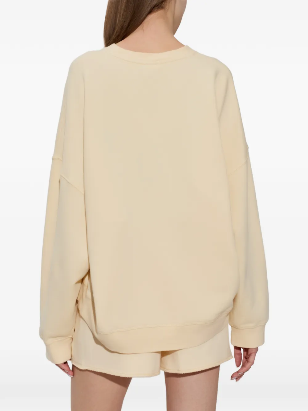 American Vintage Atubay sweater met logoprint Beige