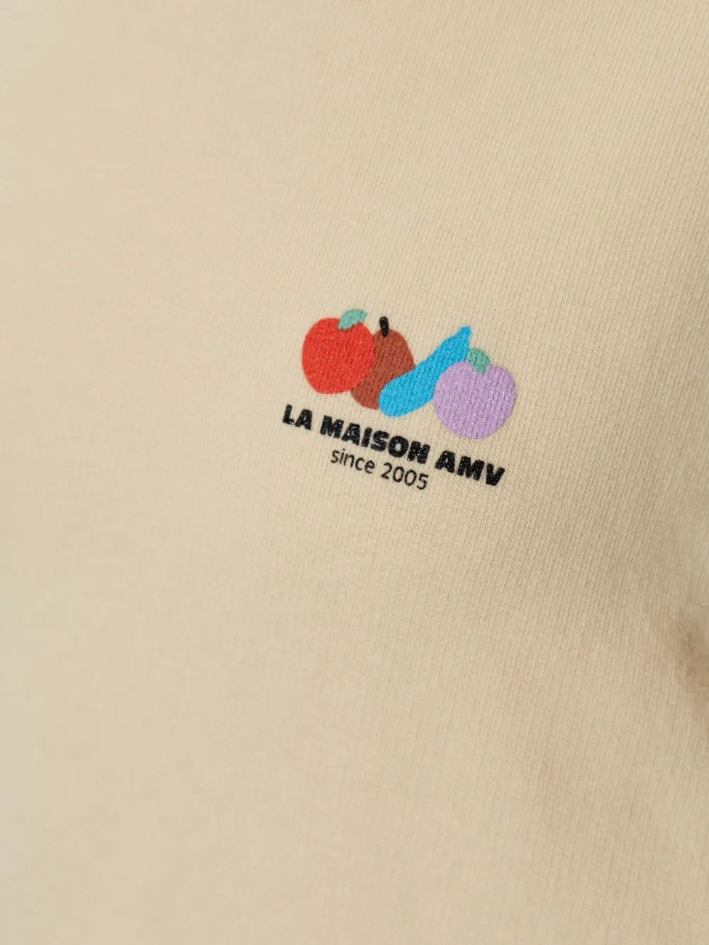 American Vintage Atubay sweater met logoprint Beige
