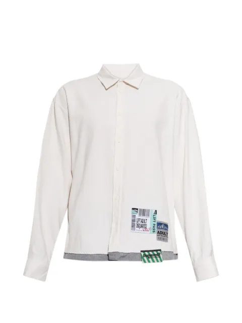 DSQUARED2 logo-patch layered-effect shirt
