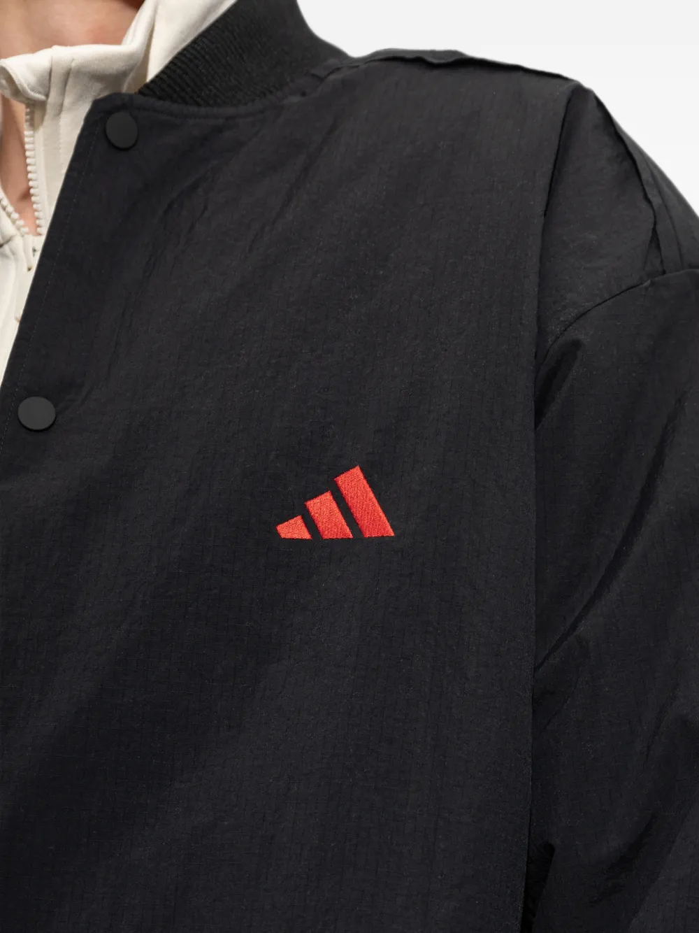 adidas x Tyrrell Winston College logo-embroidered jacket Zwart
