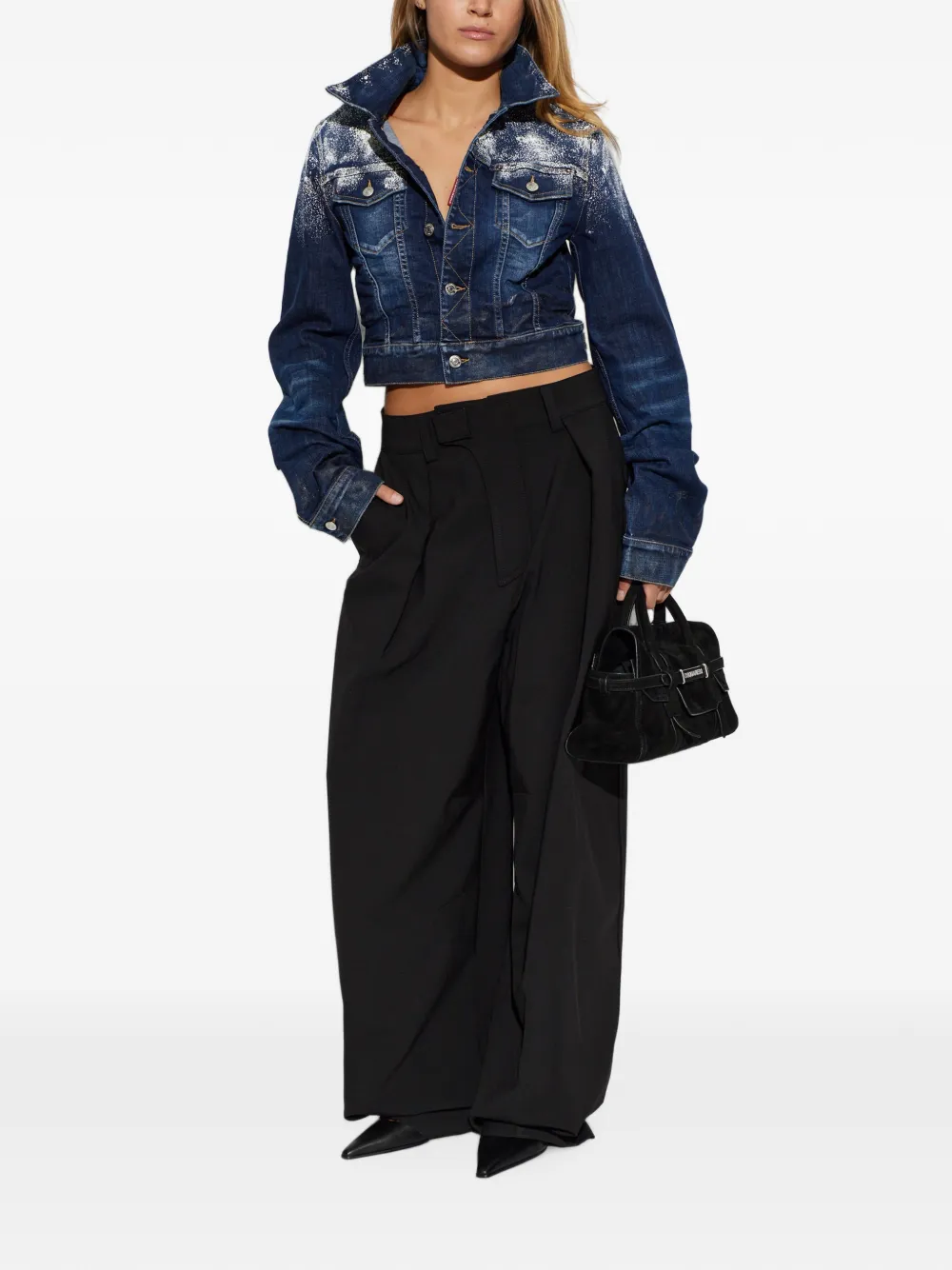 DSQUARED2 Snowboard straight-leg trousers Zwart