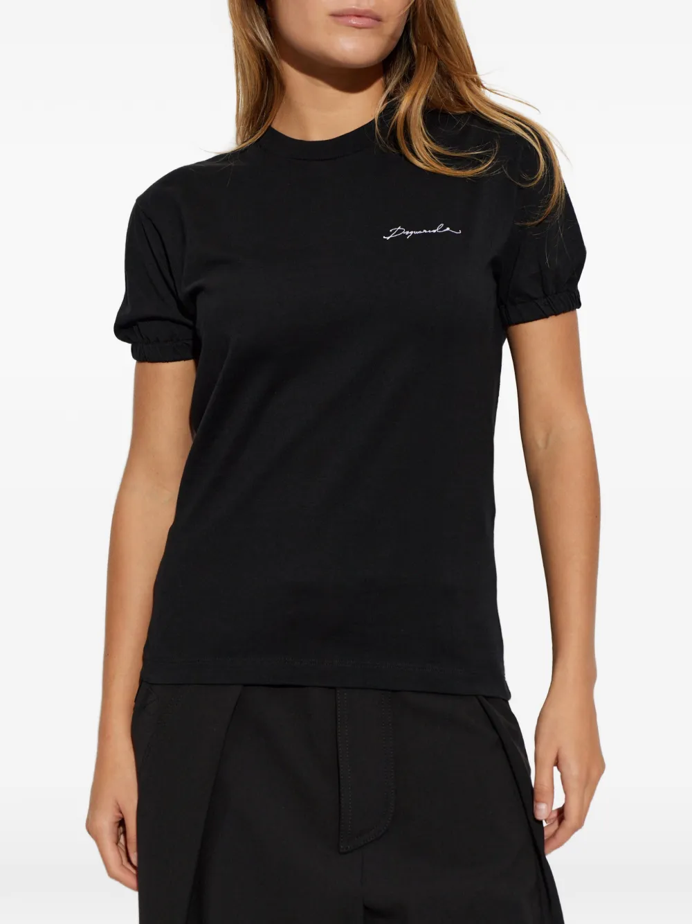 DSQUARED2 puff-sleeve T-shirt Zwart