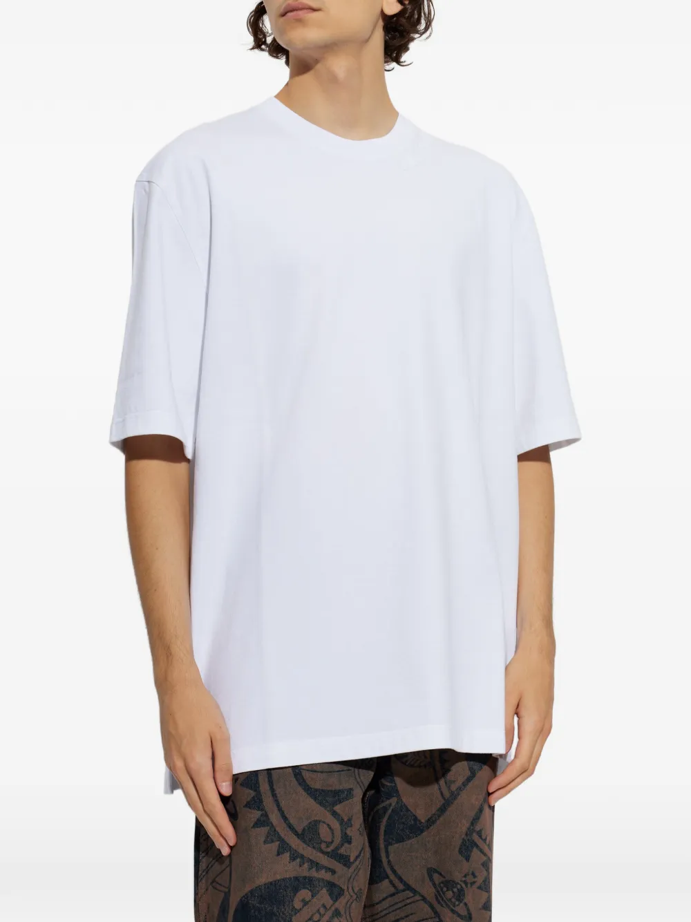 Marni logo-embroidered T-shirt Wit