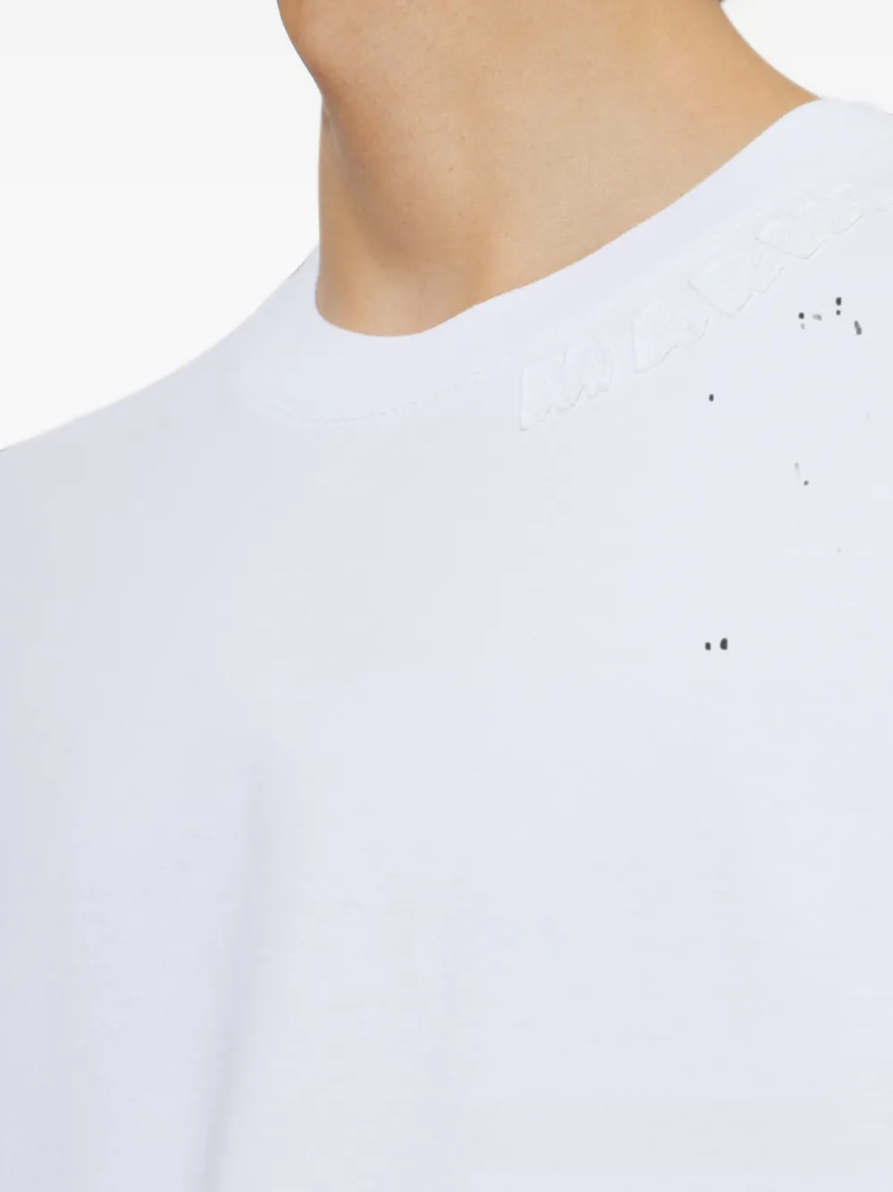 Marni logo-embroidered T-shirt Wit