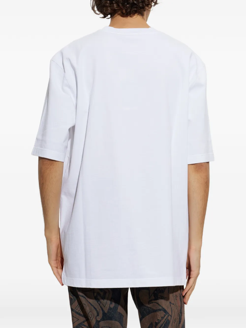 Marni logo-embroidered T-shirt Wit