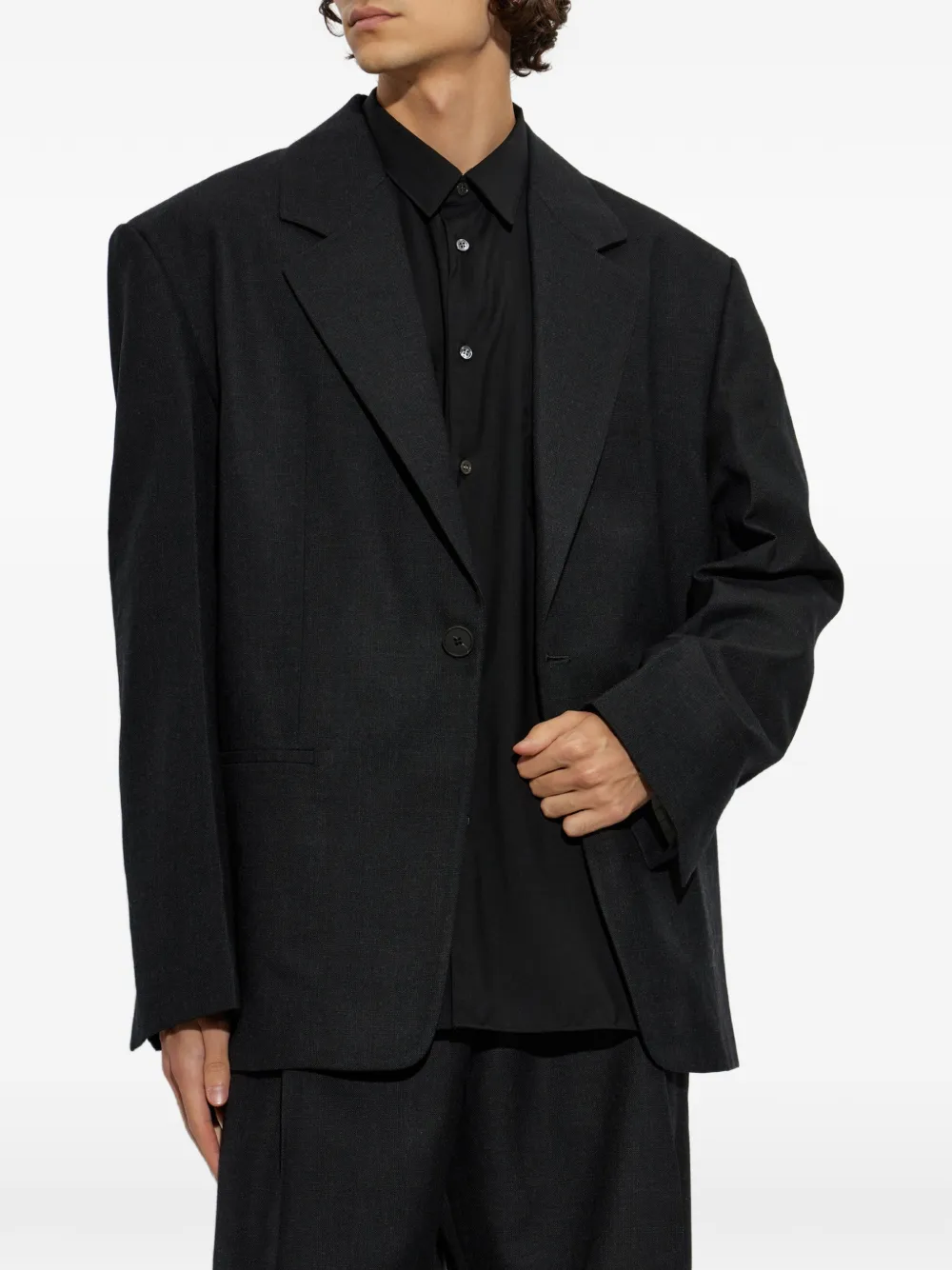 Studio Nicholson Fenn wollen blazer Zwart