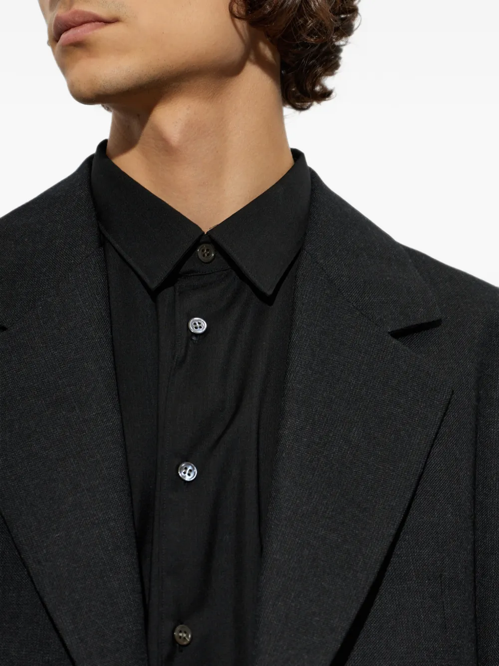 Studio Nicholson Fenn wollen blazer Zwart