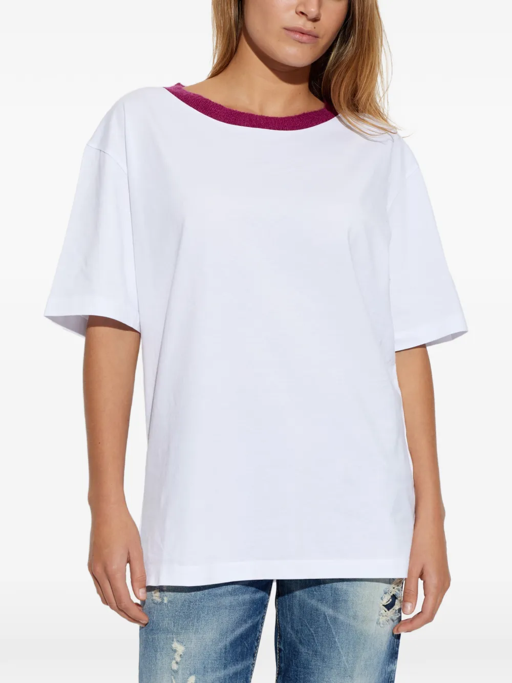DSQUARED2 embroidered-logo T-shirt Wit