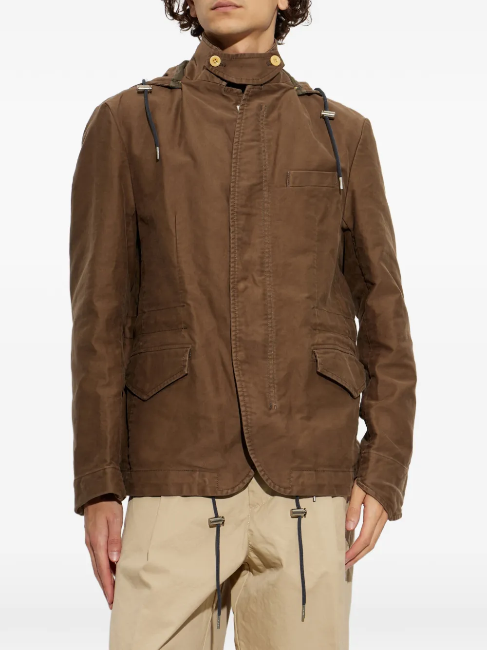 sacai Gewatteerd jack Bruin