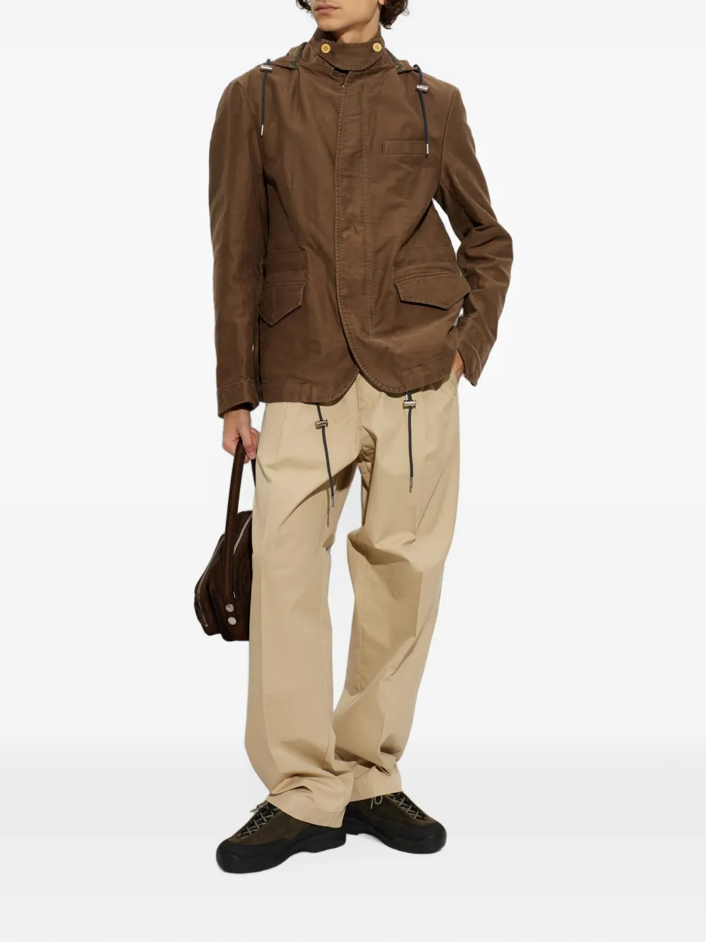 sacai Gewatteerd jack Bruin