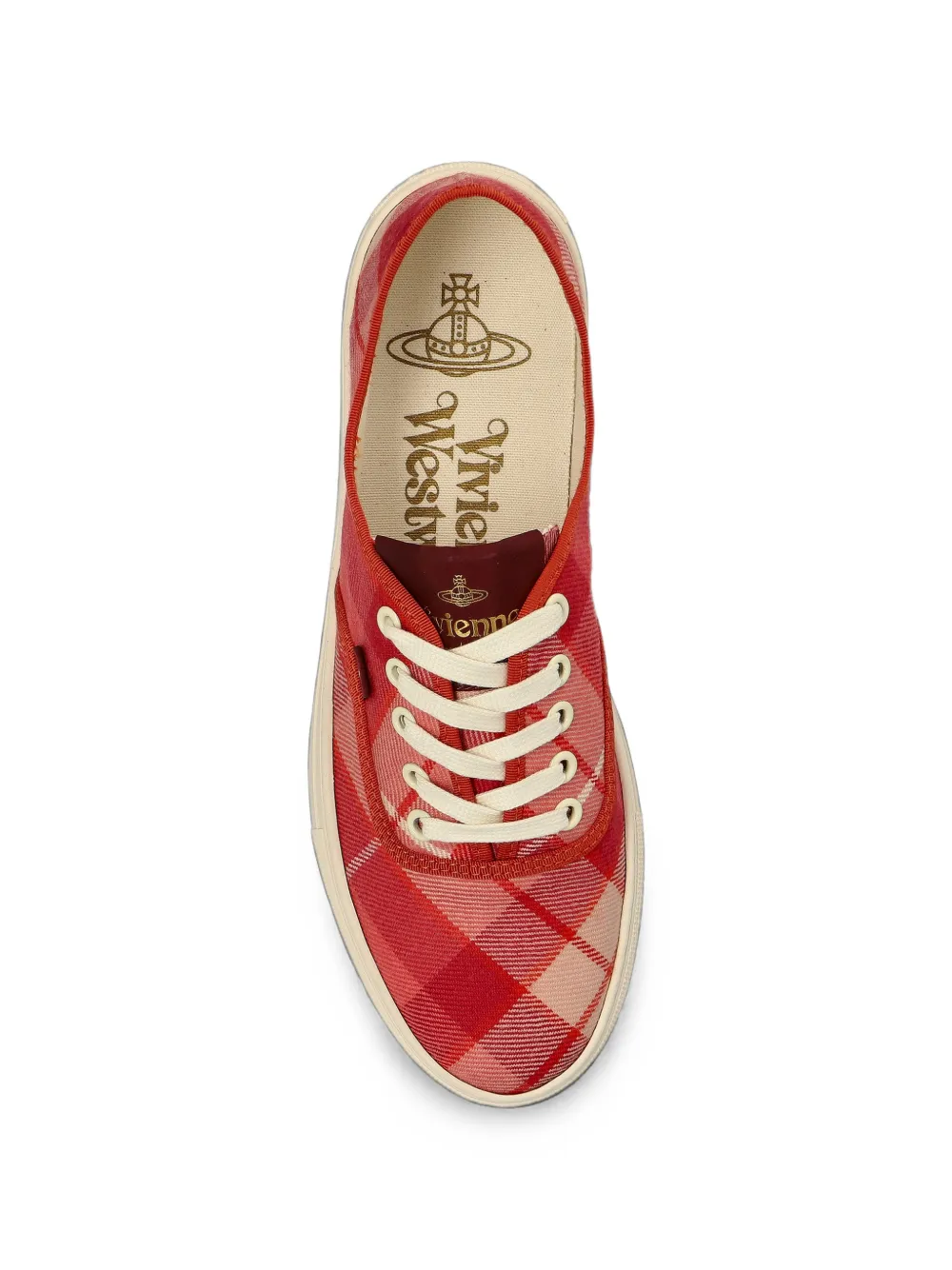 Vivienne Westwood Trucker tartan sneakers Roze