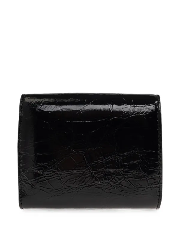 Vivienne Westwood Orb-plaque crinkled-leather Wallet | Black