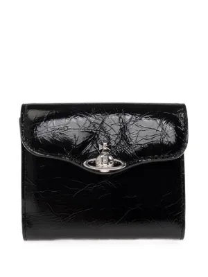 Vivienne Westwood crocodile-effect Orb Wallet | Black | FARFETCH