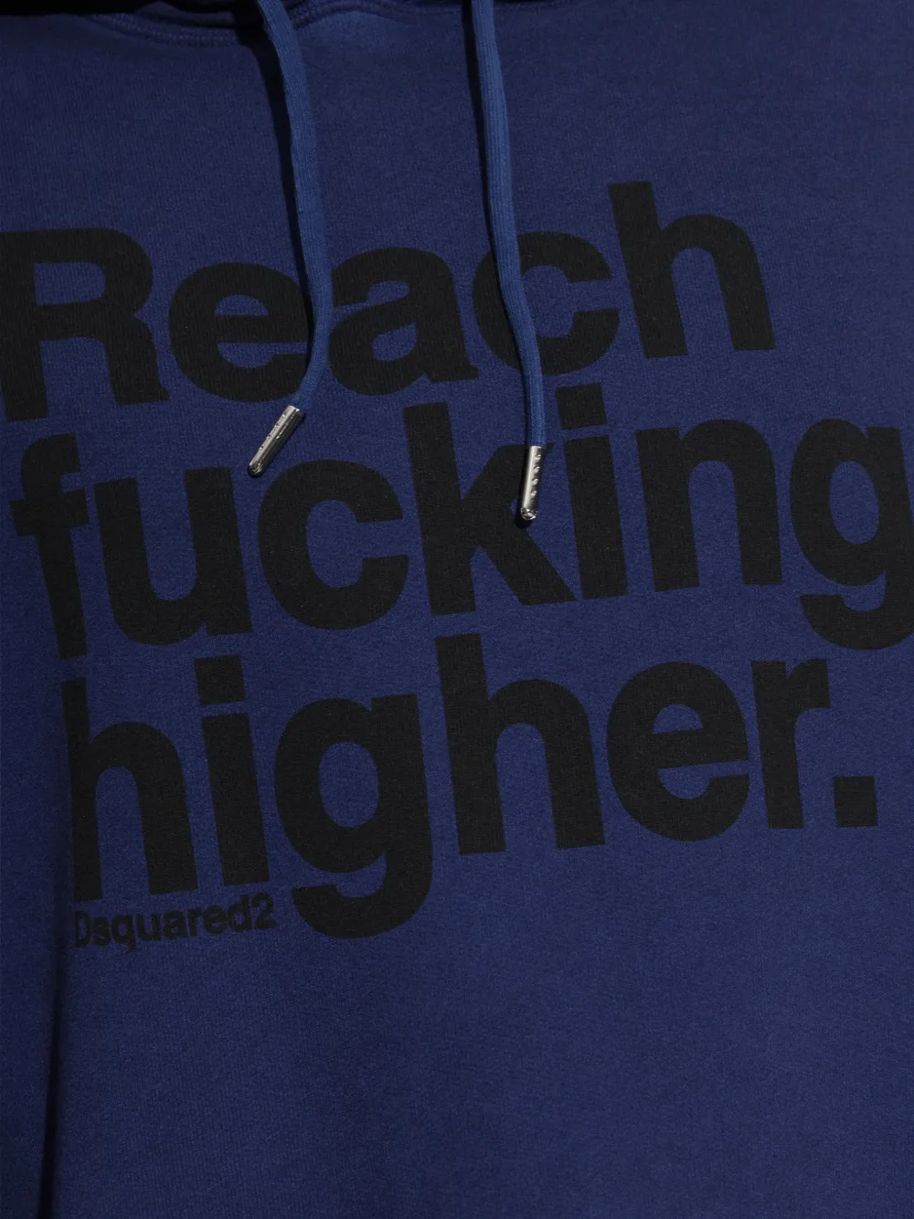 DSQUARED2 slogan-print hoodie Blauw