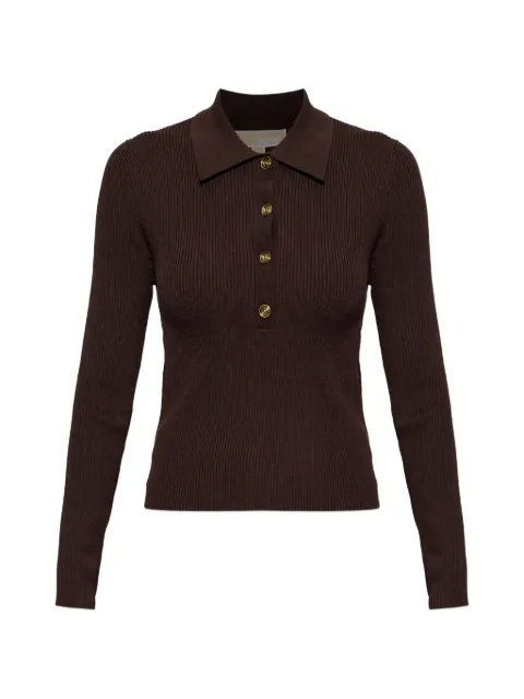 Michael Michael Kors playera tipo polo tejida de canalé