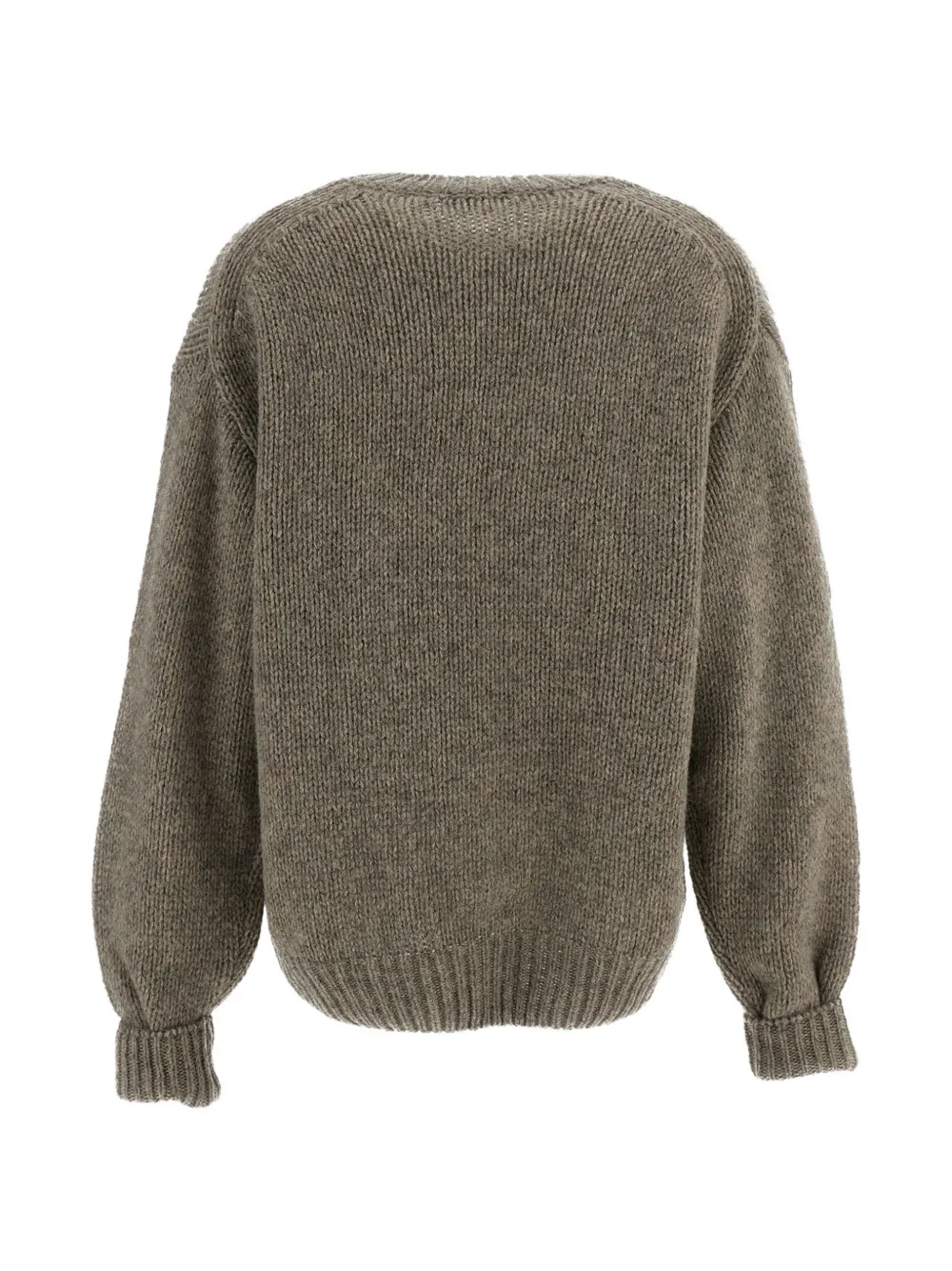 Haikure sequin-embellished virgin wool sweater Beige