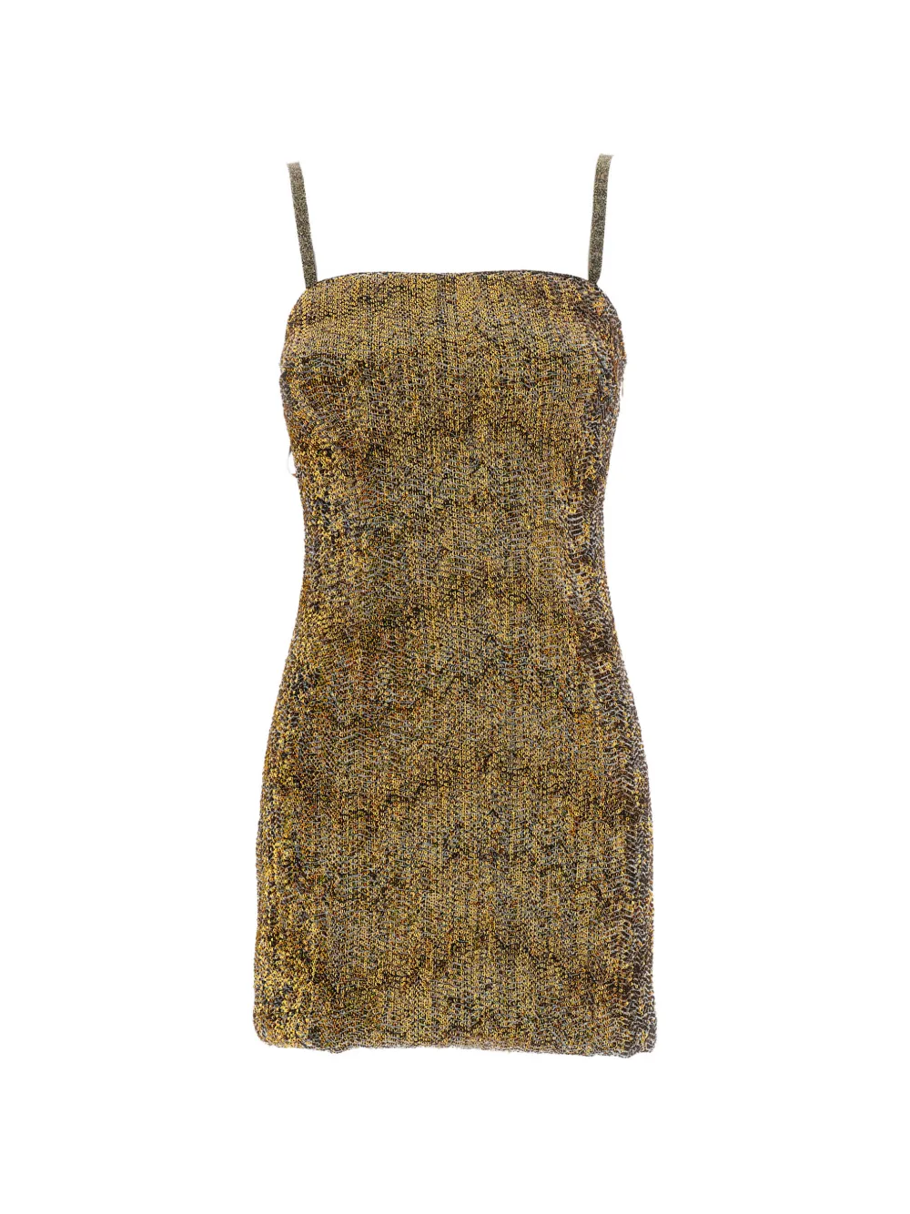 Missoni robe courte à effet métallisé et fines bretelles - Or