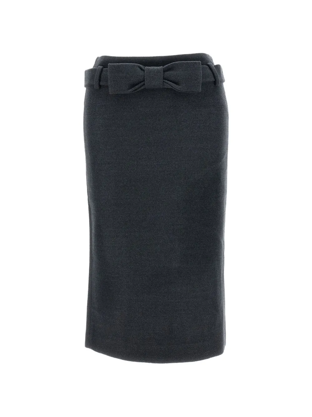 SHUSHU/TONG bow-detail belted midi skirt