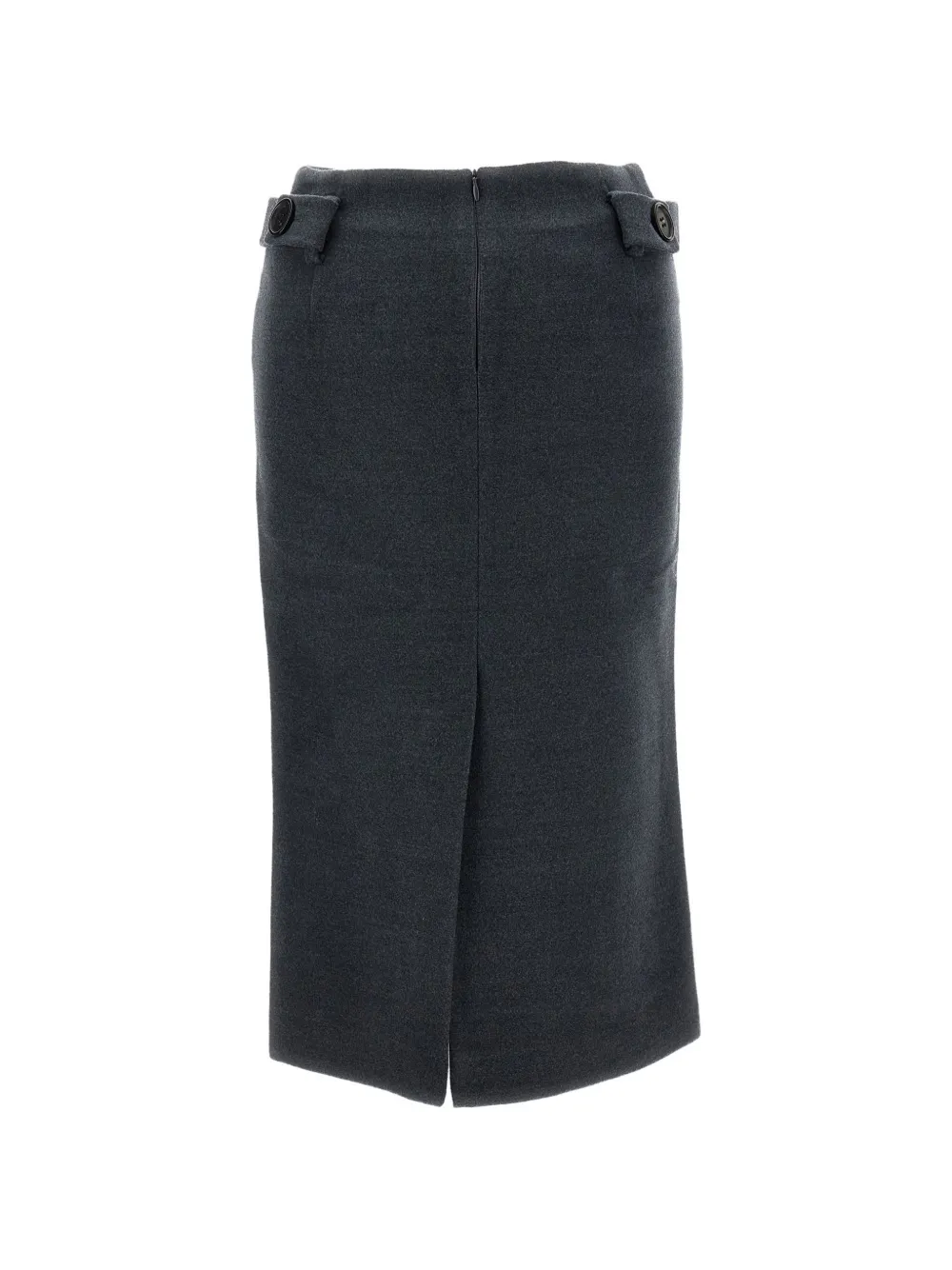 SHUSHU TONG Midi-rok met strik-detail en ceintuur Grijs