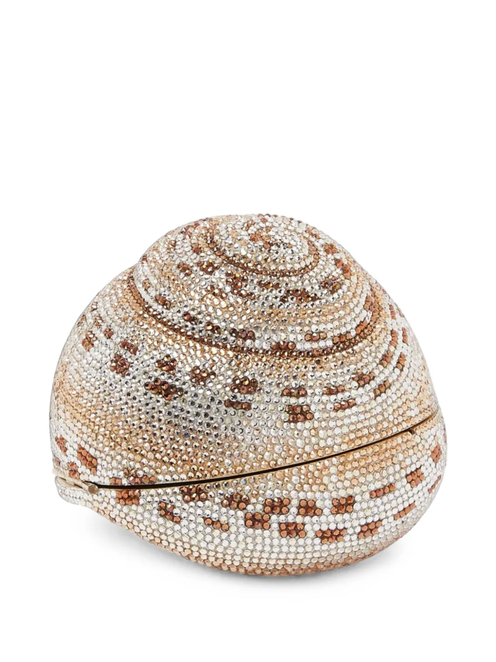 Judith Leiber Snail Shell Calico crystal-embellished mini bag