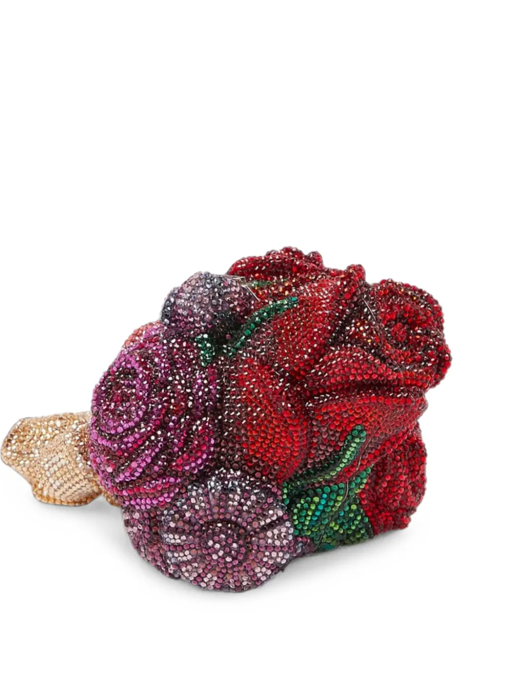 Judith Leiber crystal-embellished floral-shaped mini bag