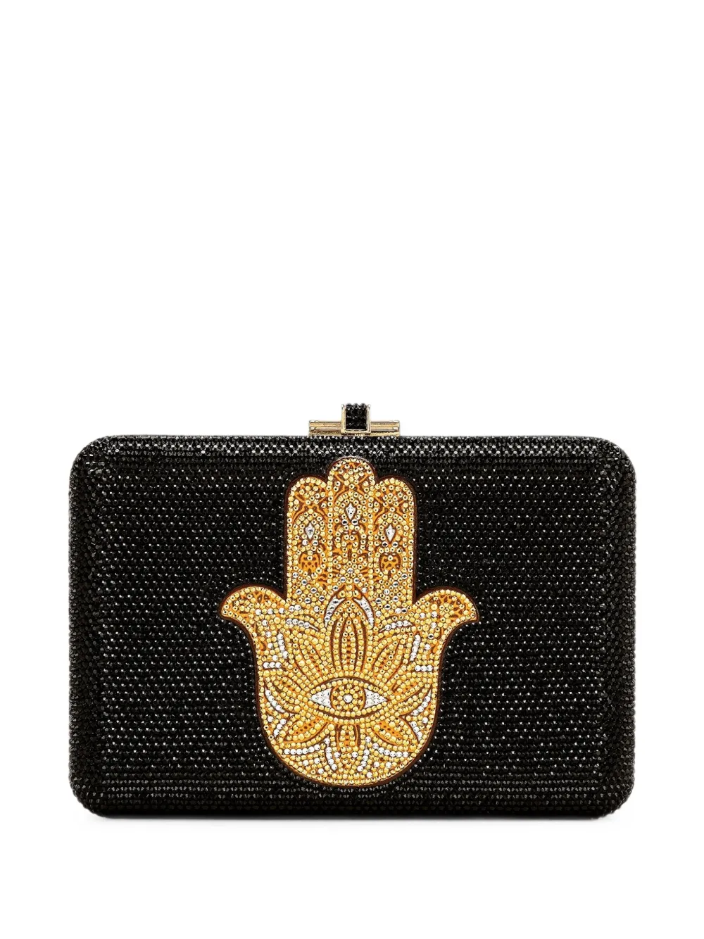 Judith Leiber crystal-embellished Hamsa mini bag