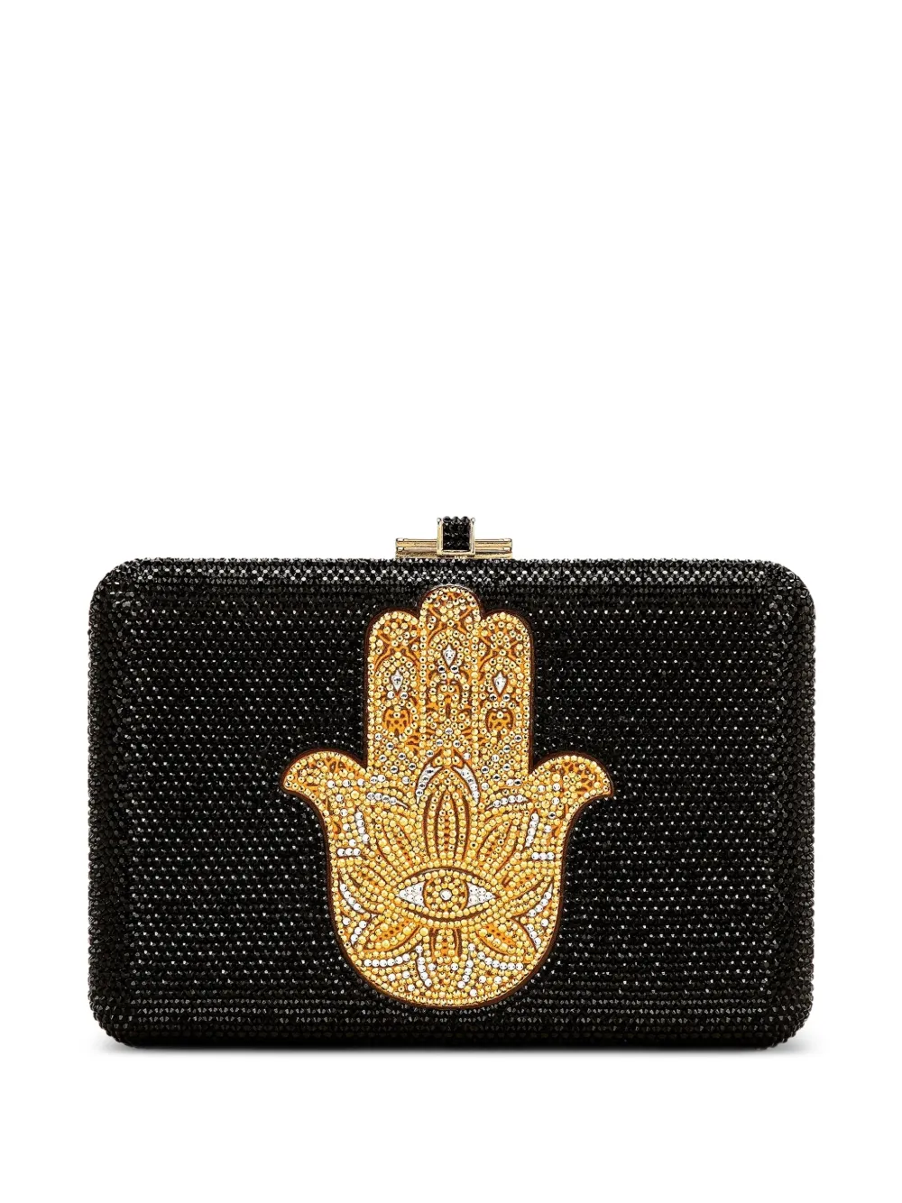 Judith Leiber crystal-embellished Hamsa mini bag