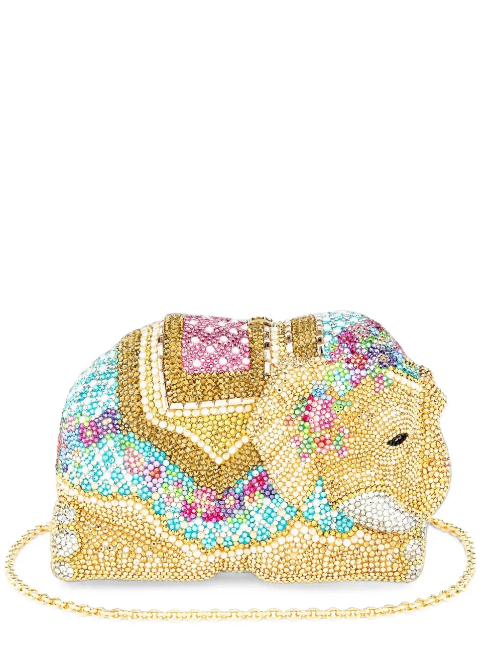 Judith Leiber Elephant Kiara crystal-embellished mini bag