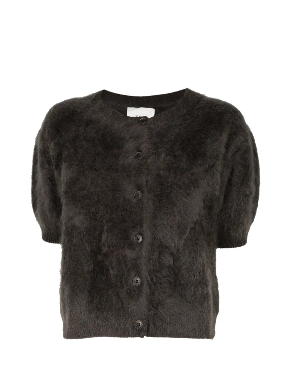 Lisa Yang Lucianne brushed cardigan - Marrone