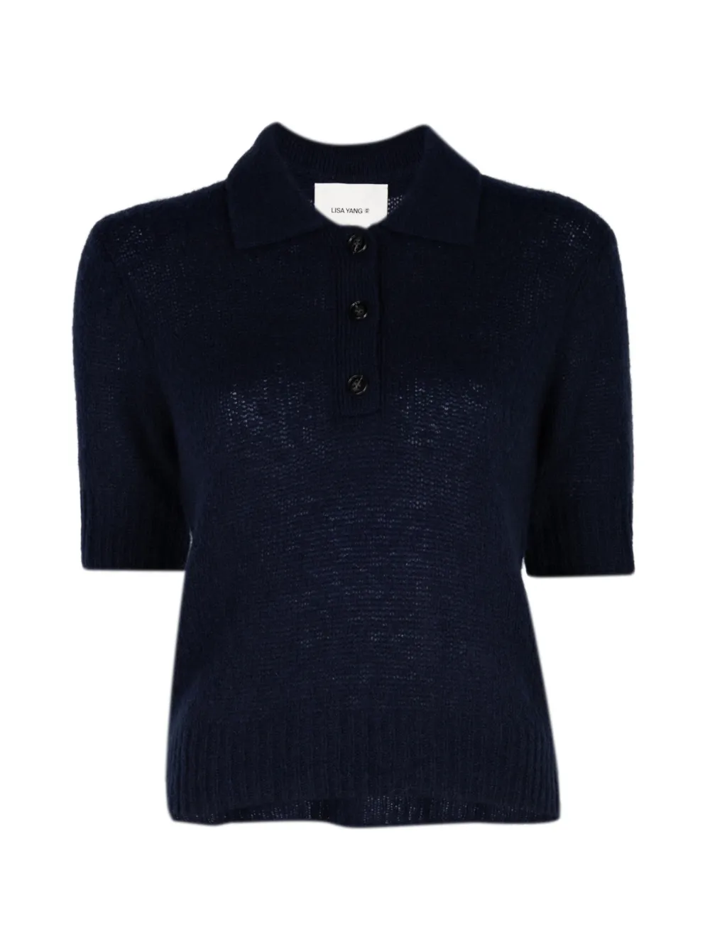 Lisa Yang Masy polotop met korte mouwen Blauw