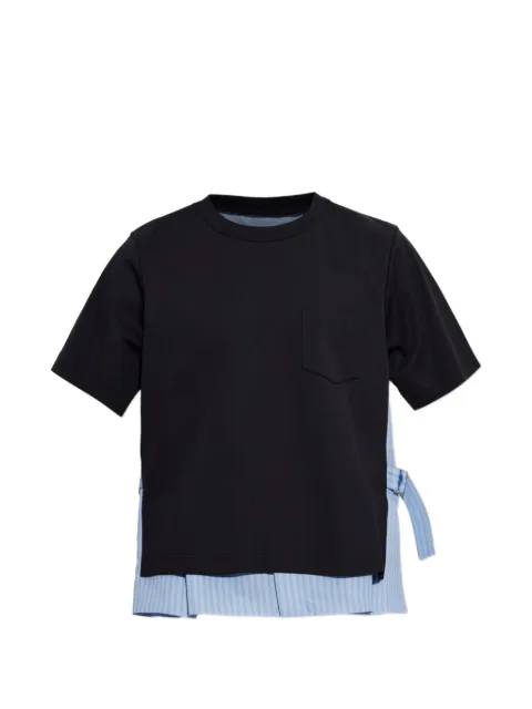 sacai layered-panel chest-pocket T-shirt