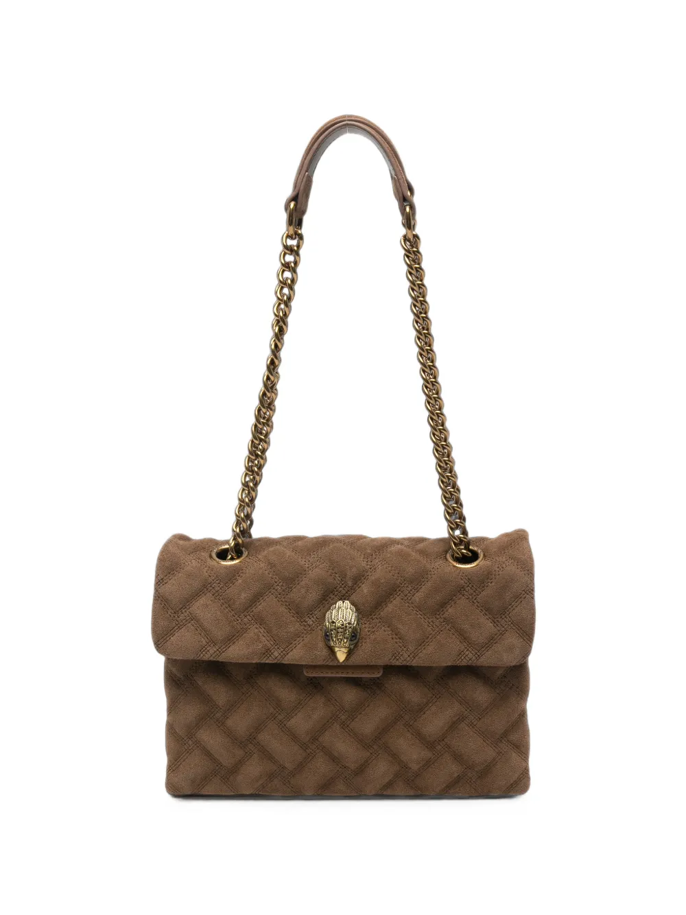 Kurt Geiger London Kensington quilted suede shoulder bag