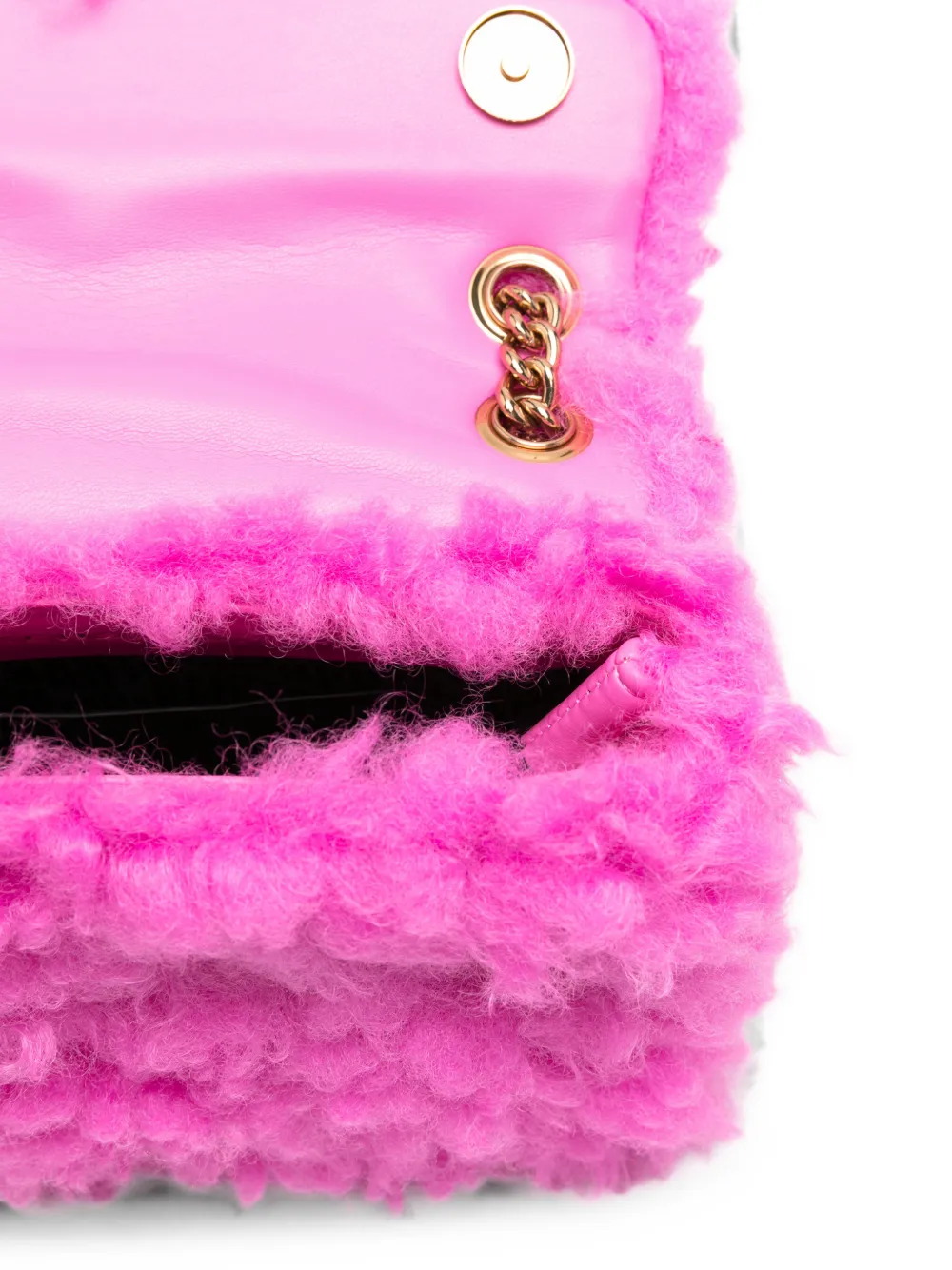 Kurt Geiger London Kensington mini-schoudertas van imitatielamswol Roze