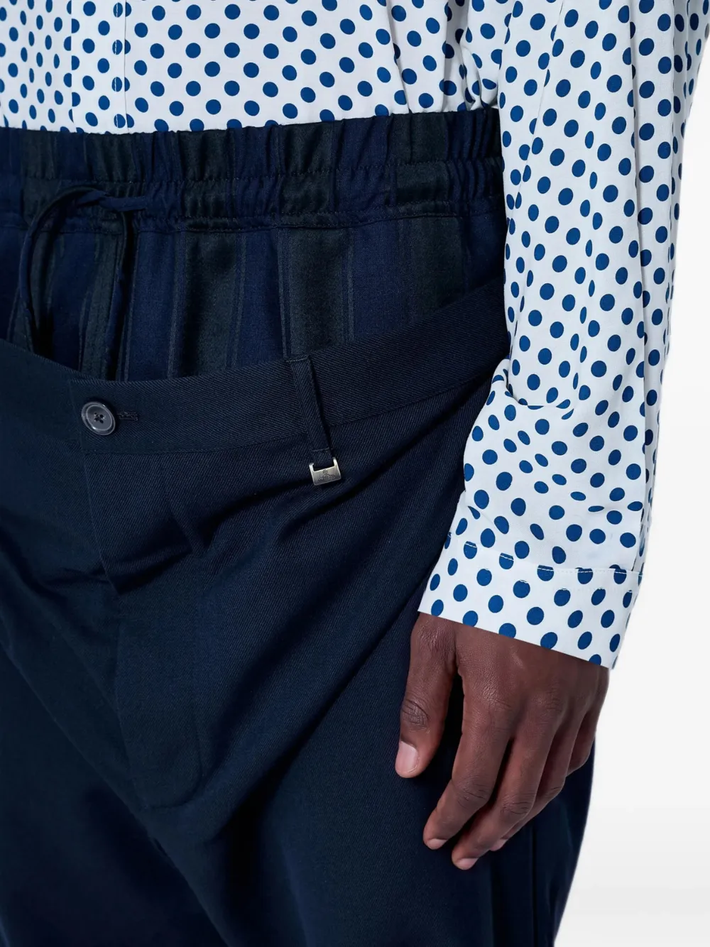 Vivienne Westwood Broek met dubbele tailleband Blauw