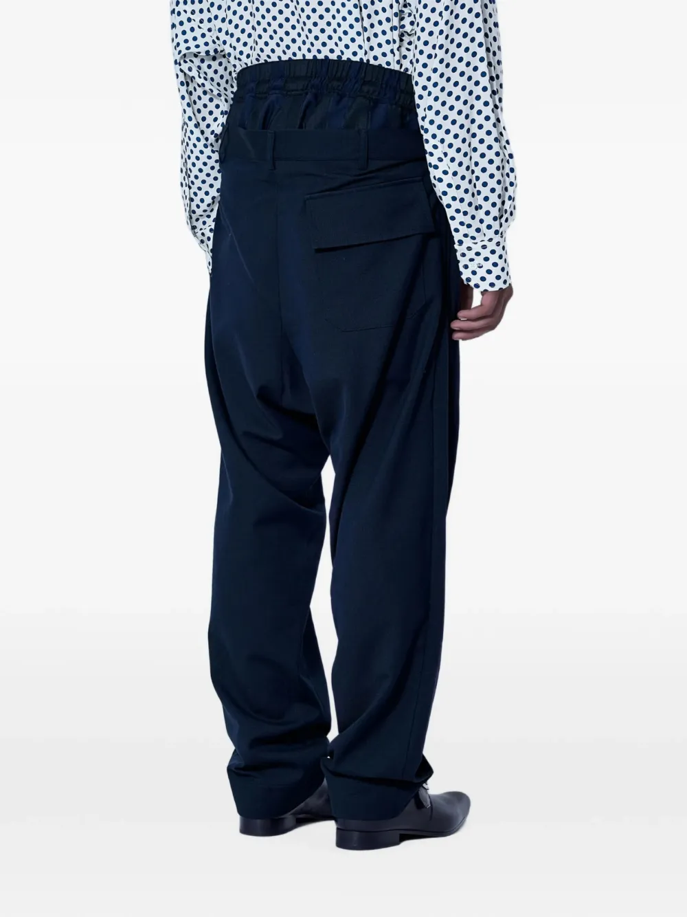 Vivienne Westwood Broek met dubbele tailleband Blauw