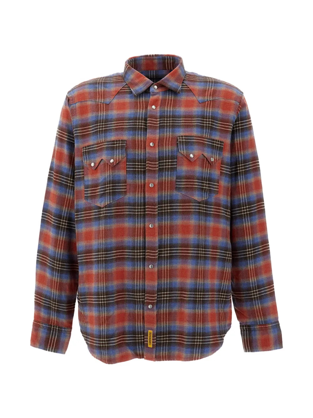 B.D. Baggies checked Western shirt Rood