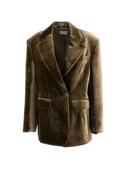 P.A.R.O.S.H. Ravel velvet single-breasted jacket