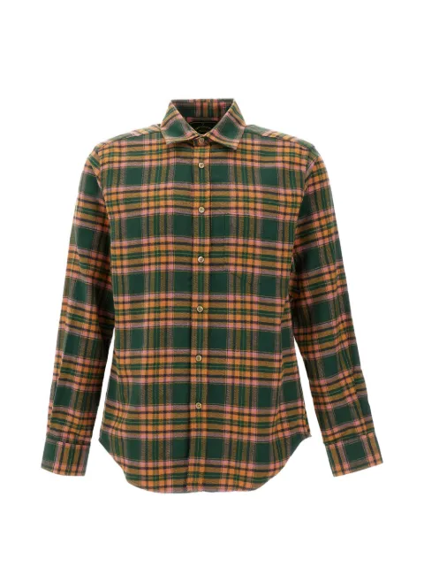 Portuguese Flannel Olivara check-pattern shirt