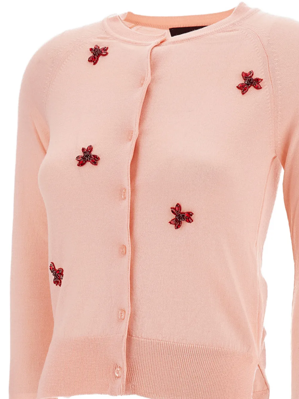 Simone Rocha Vest verfraaid met kristallen Roze