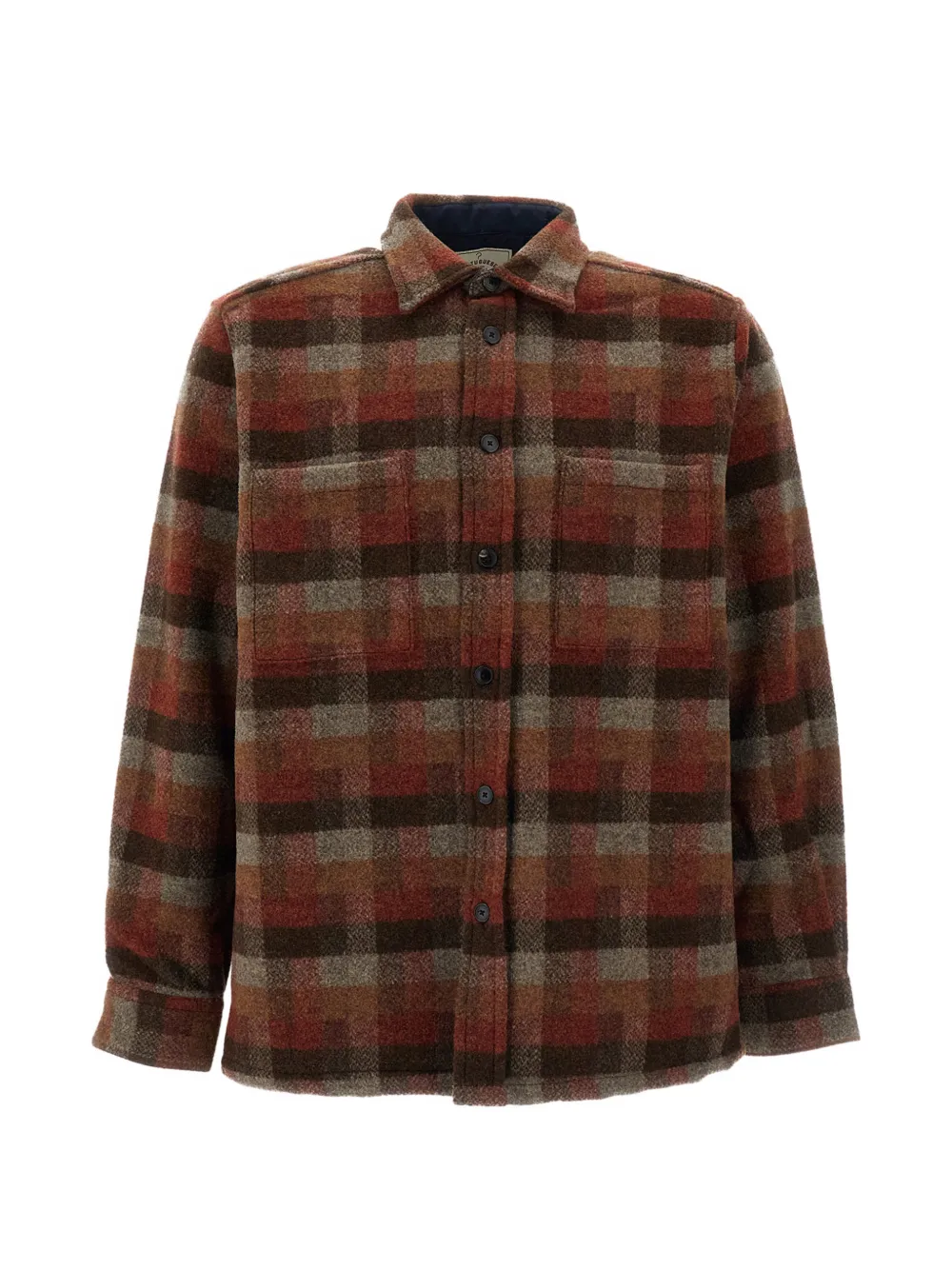 Portuguese Flannel Agripa check-pattern jacket - Marrone