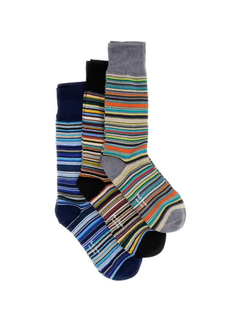 Paul Smith tri-colour 'Signature Stripe' socks three pack