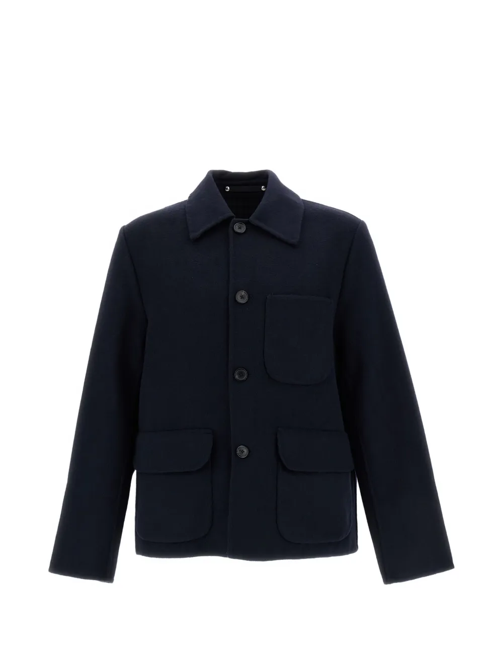 Paul Smith navy double-faced wool-blend chore jacket
